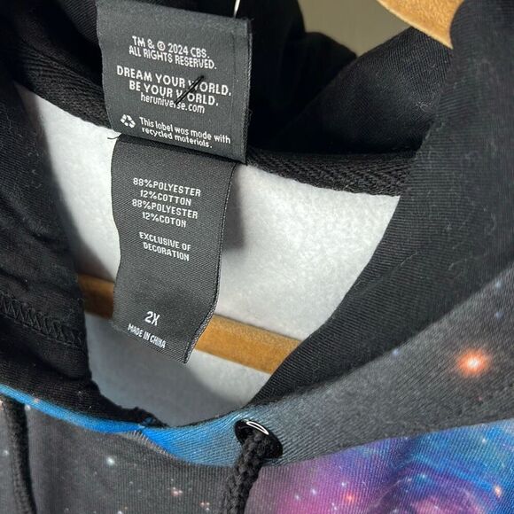 Our Universe Star Trek Enterprise Space Hoodie Size 2X Nwt Unisex - Picture 6 of 8